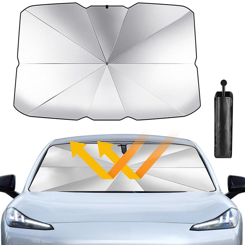 Pare-soleil Universel Pour Pare-brise 140x80 Cm - Protection UV Et Anti-chaleur - Pour Voiture, SUV, Van