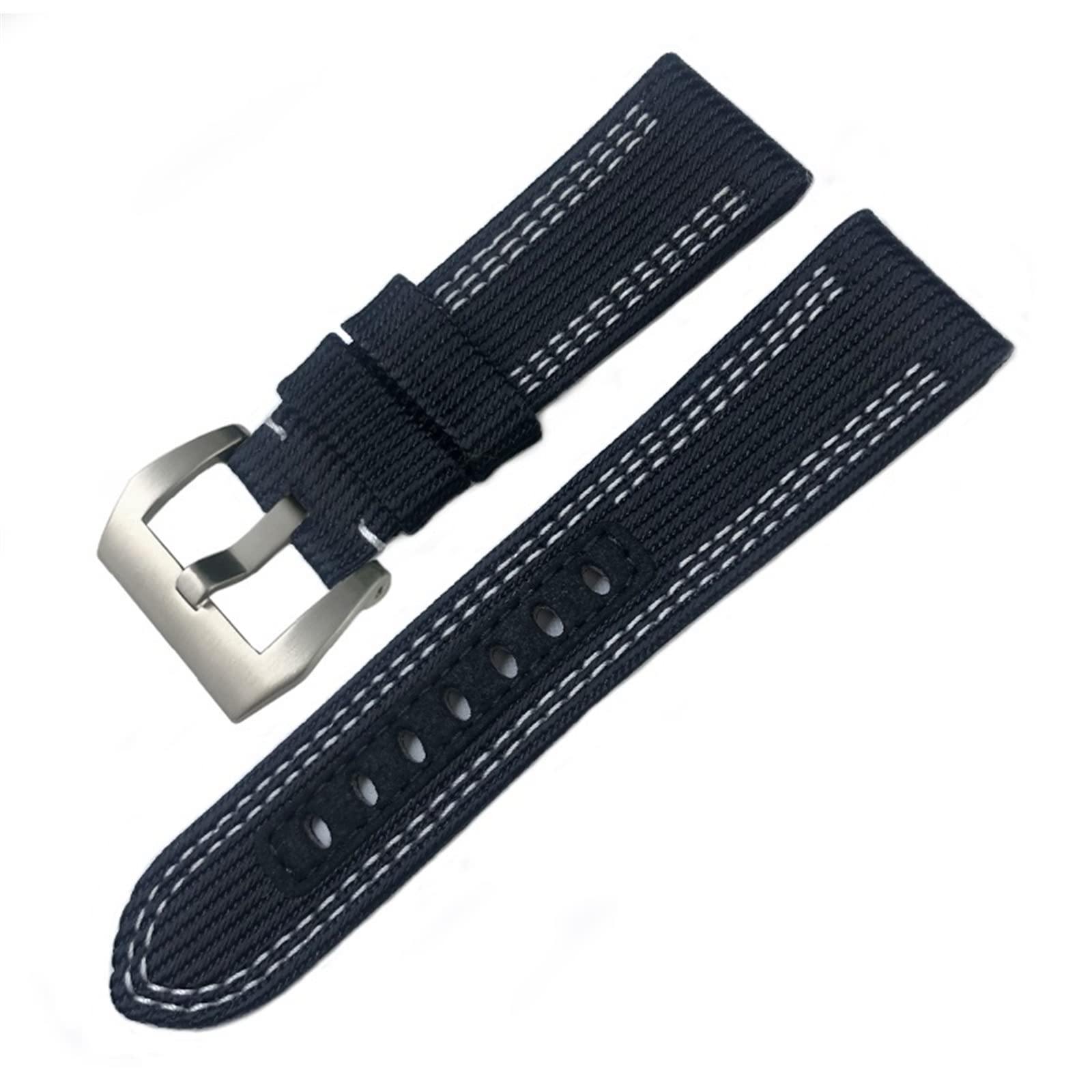 Cinturino per orologio da polso in tessuto di nylon da 24 mm, 26 mm, per Panerai Submersible Luminor PAM Canvas in pelle per lo sport