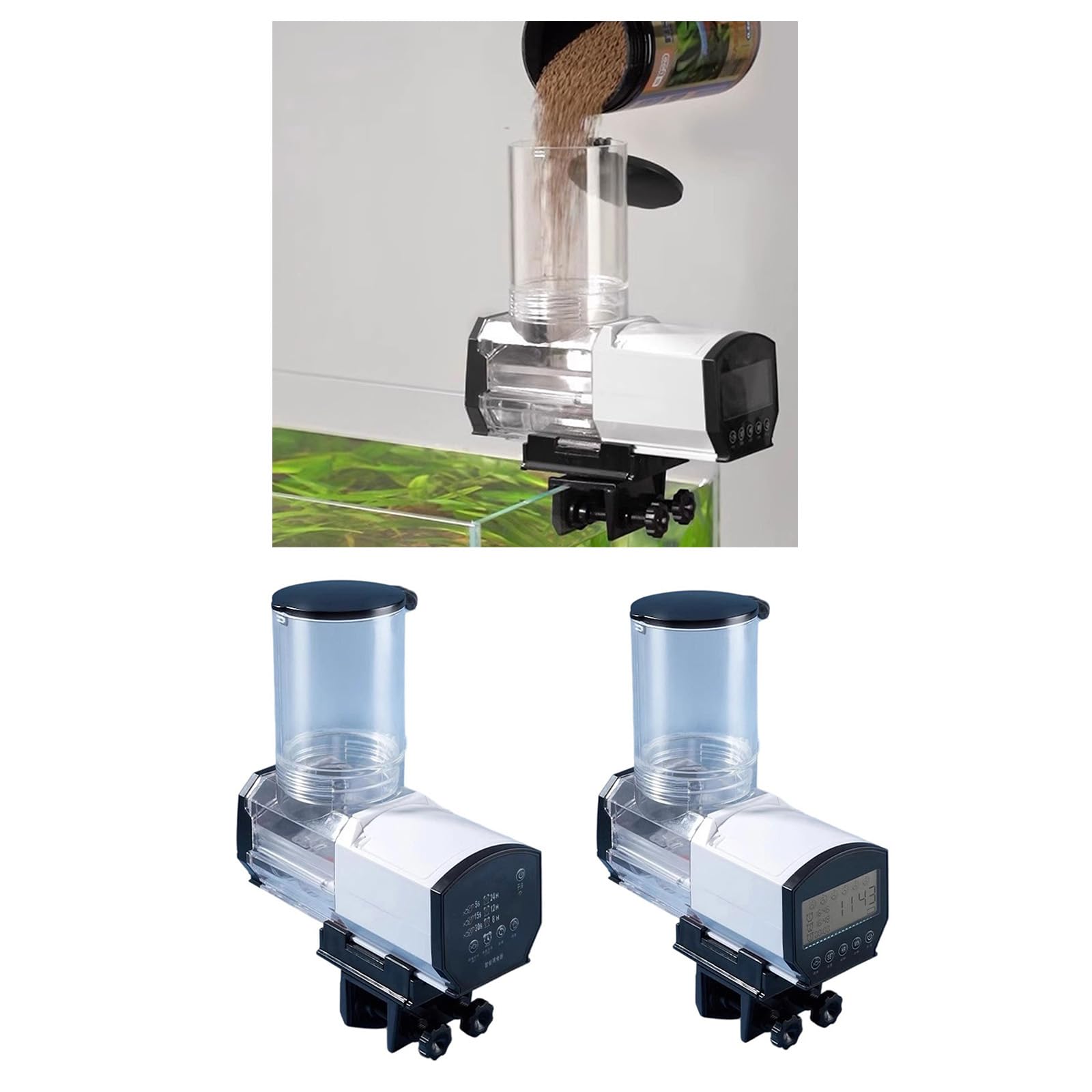 Programable acuarios alimentadores tanques dispensador 6 ajustes temporizador accionamiento batería acuarios accesorios en el interior sistema de alimentación automático