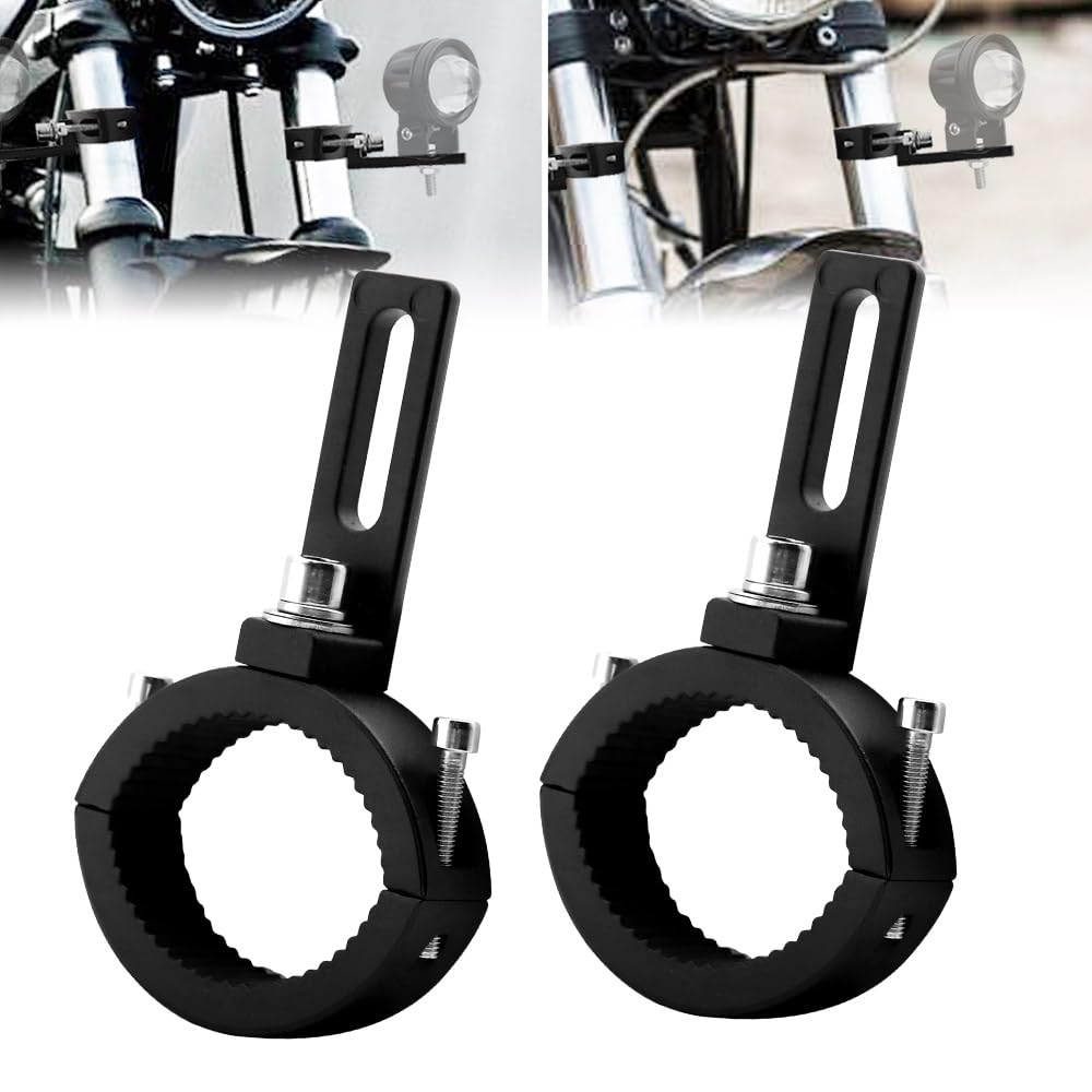Motorcycle Fog Light Mounting Brackets 31-48mm, Motorcycle Fork Tube Clamp Fork Mounting Brackets, Motorcycle Spotlight Brackets Indicator Extension Holders, Off-Road Light Brackets