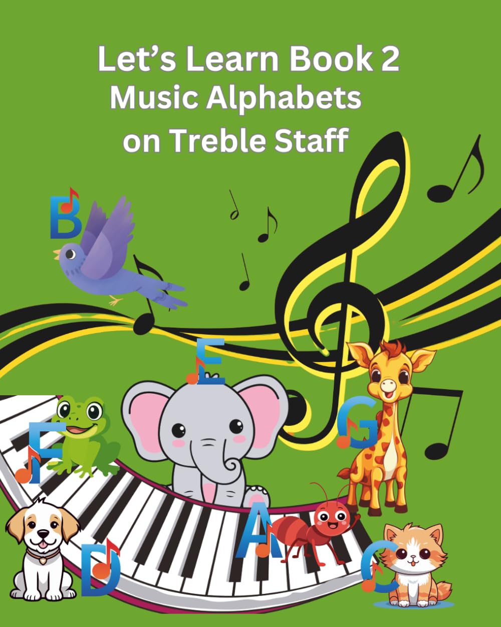 Let's Learn Music Alphabets on Treble Clef