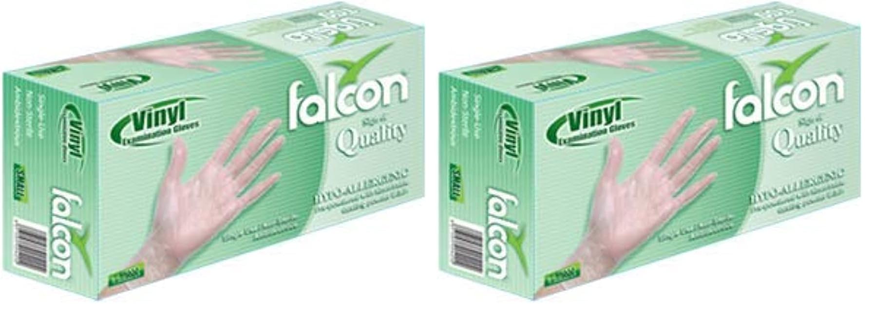 Falcon unisex-adult Vinyl Non Sterile, Non Latex, Ambidextrous (pack of 100)