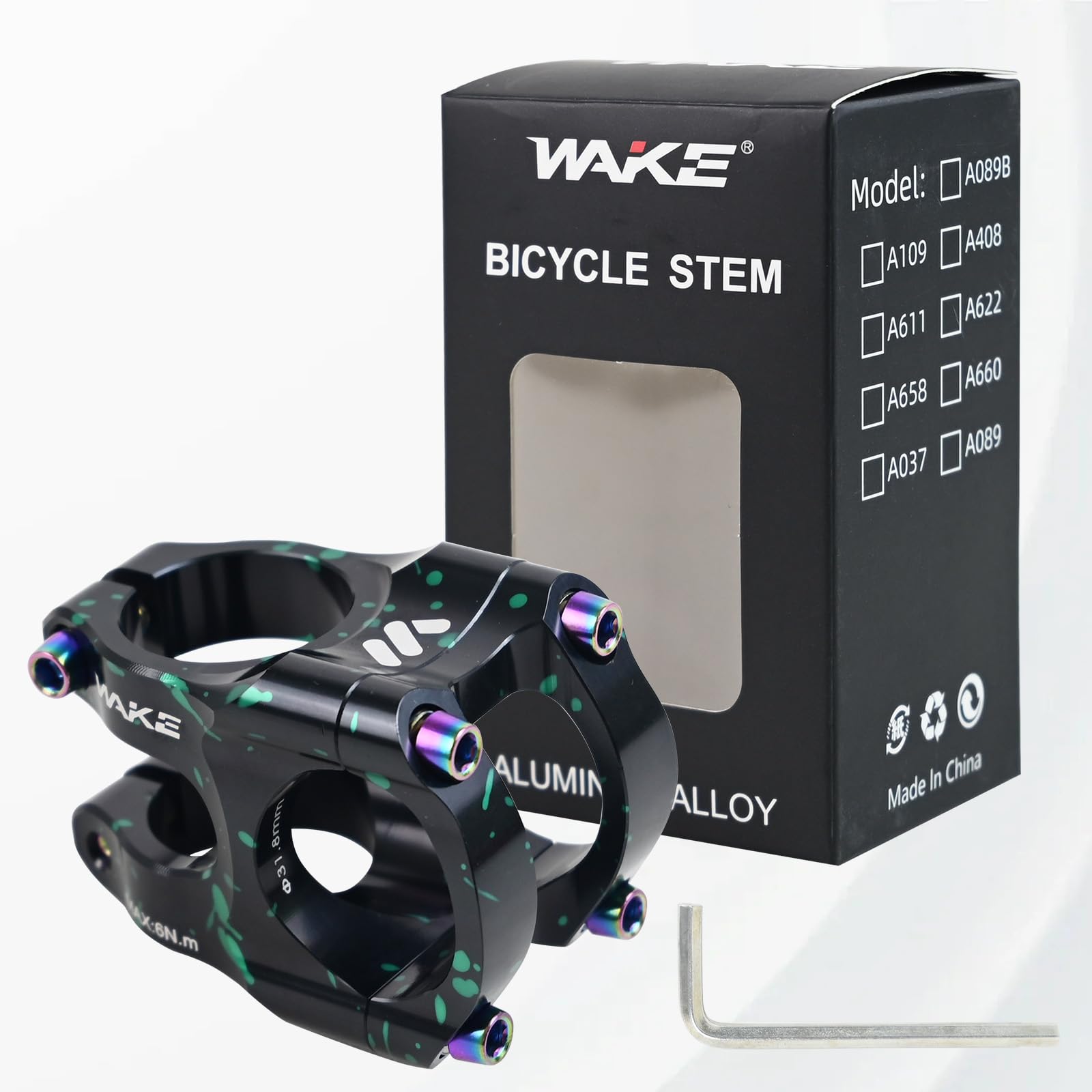 ROADNADO Wspornik rowerowy 31,8 35 mm ultralekki wspornik kierownicy roweru ze stopu aluminium CNC do rowerów szosowych, BMX, MTB