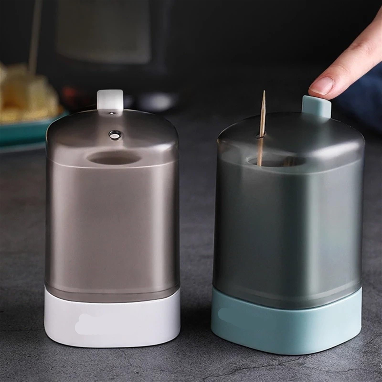 Soporte para palillos de dientes, caja desmontable para palillos de dientes, almacenamiento automático, caja para palillos de dientes, decoración de mesa, soporte para palillos de dientes