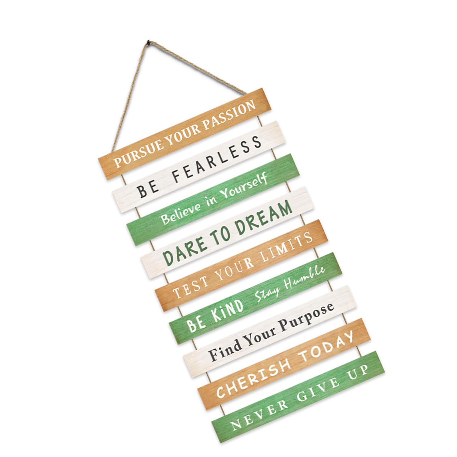 Pangboer As The Pic Shown Inspirational Wood Sign Wall Decoration Sign With Positive Quotes For Home And Office Wall Sign