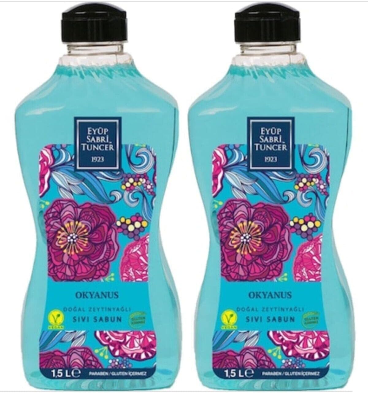 Eyüp Sabri Tuncer Zeytinyağlı Sıvı Sabun Okyanus 1500 ML X 2