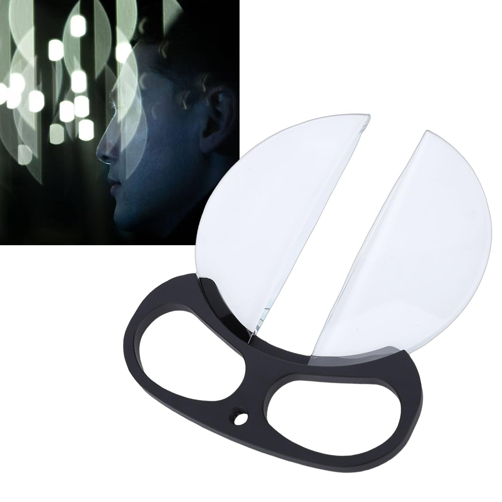Filtro a Doppia Mezzaluna Portatile da 100 Mm, Prisma in Vetro Ottico con Rivestimento Multistrato su Entrambi i Lati per Fotografia Video, Ritrattistica, Paesaggi Naturali