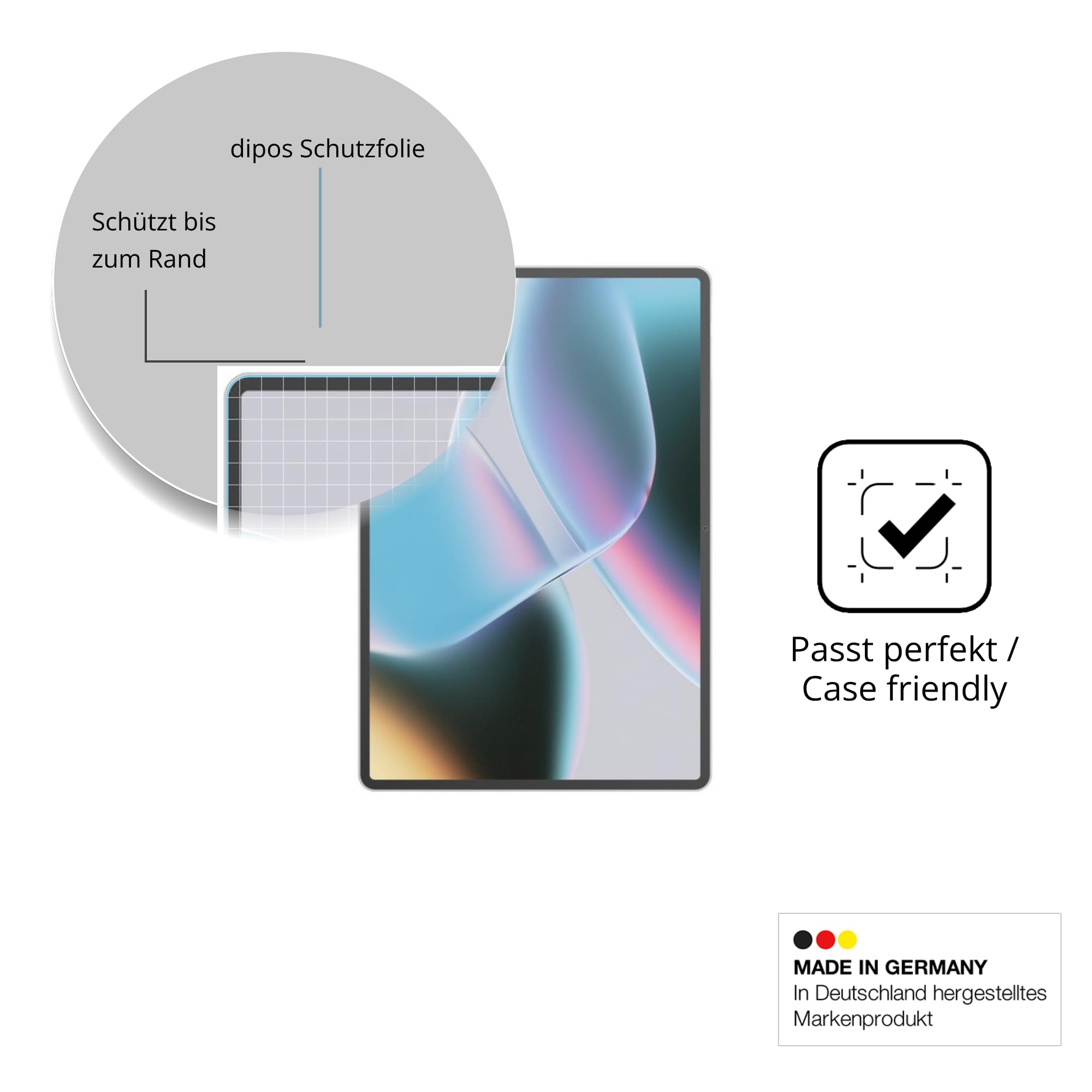 dipos 2x Pellicola Protettiva 9H opaca per Asus Pad T3201 | Antiriflesso, non si rompe e non si scheggia, non è vero vetro, Anti-Shock, antigraffio, senza bolle, autoadesiva