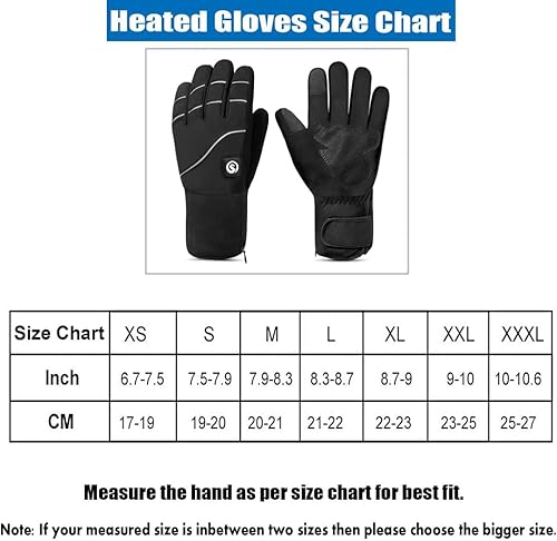Miniatura 5 de Guantes térmicos para hombres y mujeres, guantes eléctricos recargables con batería para deportes de invierno, artritis, Raynaud para invierno,