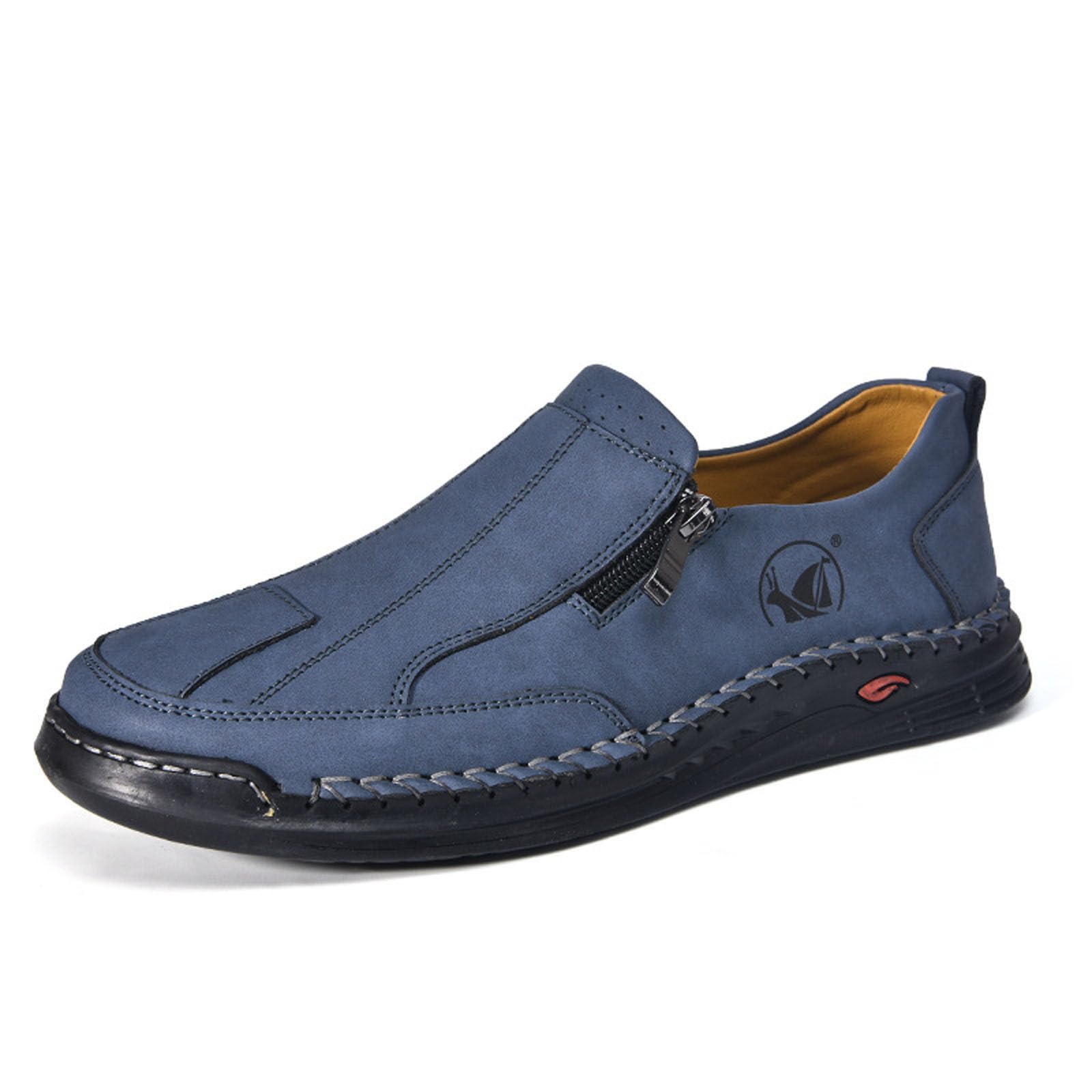 Mokassins Herren - Leicht Sommerschuhe Slipper Sommer Herrenschuhe Shoes Leichte Halbschuhe Slip On Hausschuhe Men Leder Schuhe Loafer Sneaker Schlupfschuhe Freizeitschuhe 04