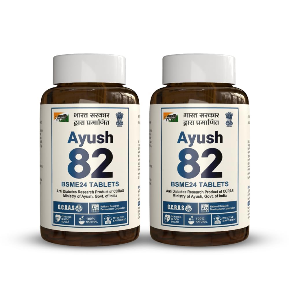 Ayush 82 BSME24 Tablets, Diabetes Care, Research Product of CCRAS, Ministry of Ayush, Govt. of India, Control Blood Sugar Level Naturally (180 Tablets) (B0D1G8J69H) Amazon Price History, Amazon Price Tracker