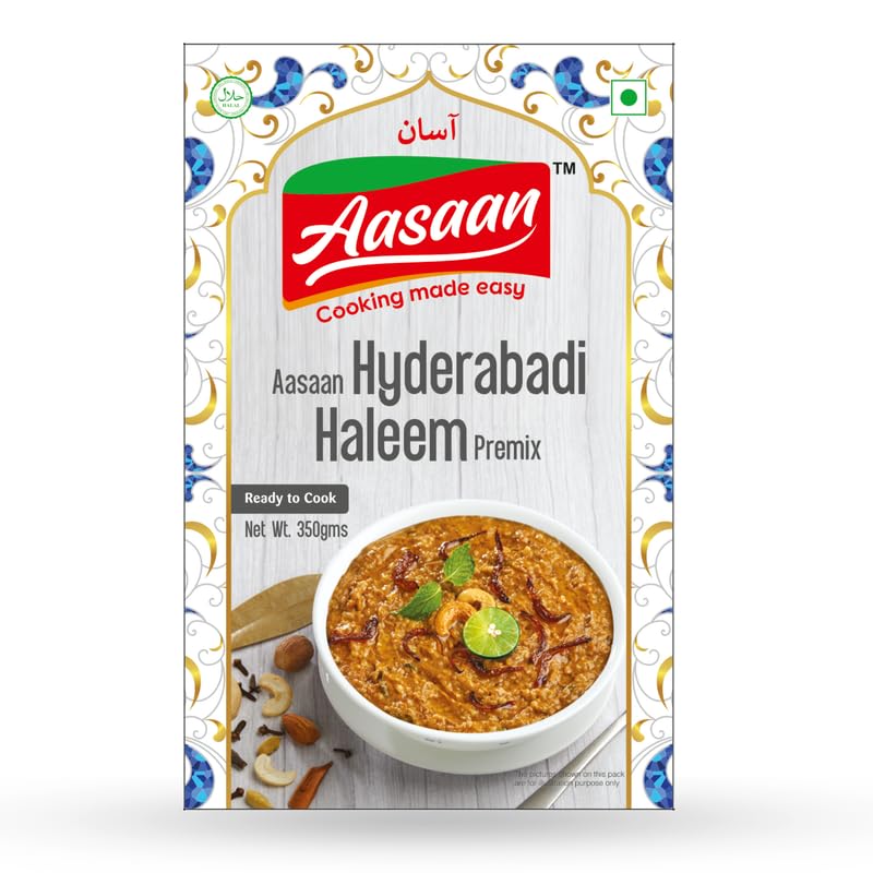 Aasaan Hyderabadi Haleem Premix 350gms, Ready to Cook Haleem Mix, Instant Hyderabadi Haleem Premix, Haleem Instant Mix 350G (Pack of 1) (B0BZPVP391) Amazon Price History, Amazon Price Tracker