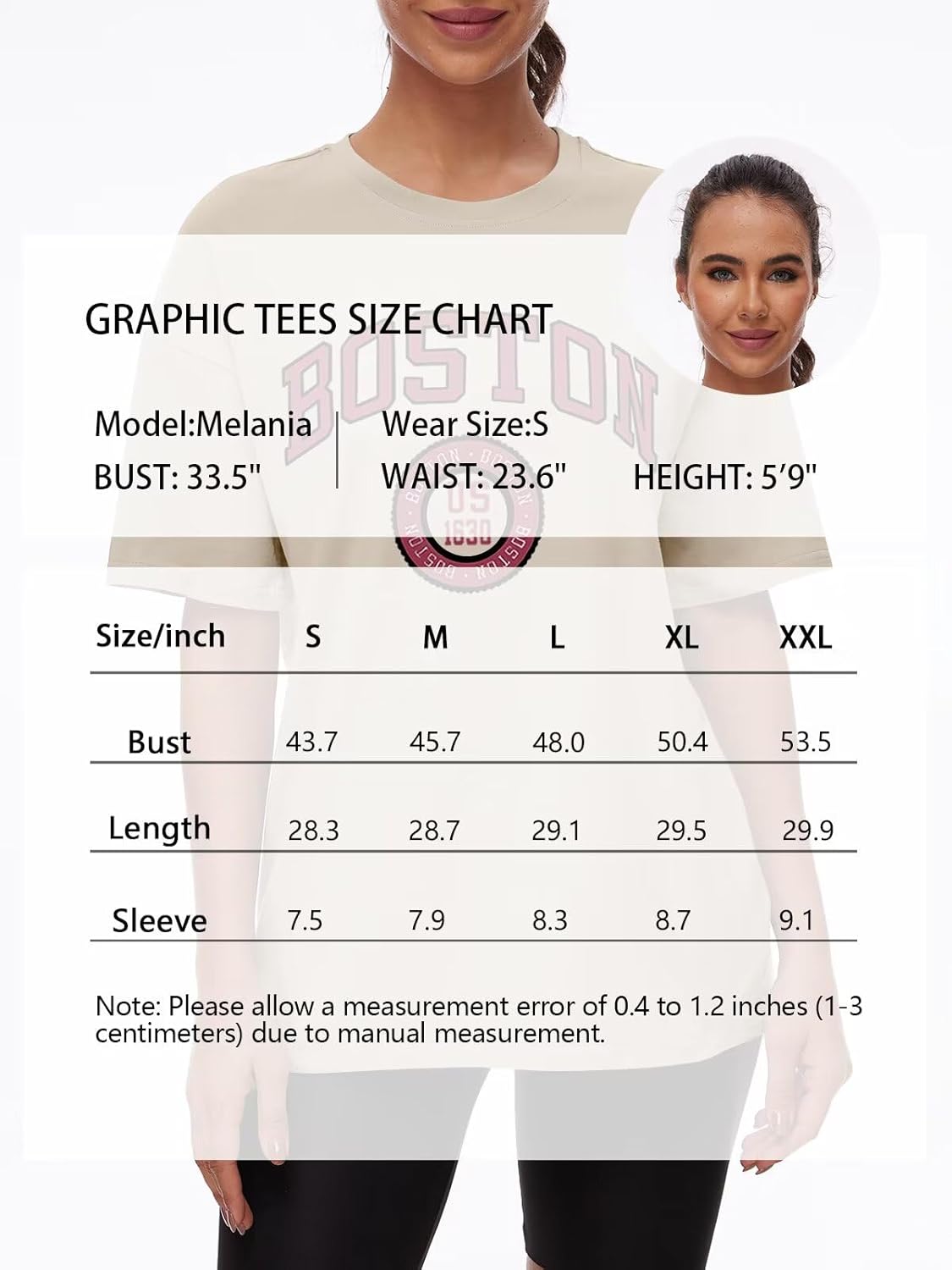 ORANDESIGNE Womens Cotton Oversized T Shirts Letter Graphic Tees Short Sleeve Casual Summer Clothes 2026 - Image 6