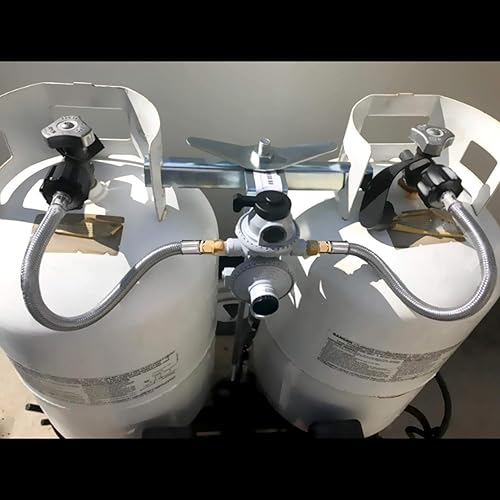 Miniatura 5 de WADEO Manguera de propano trenzada de acero inoxidable de 15 pulgadas, manguera de propano con destello macho invertido de 1/4 pulgadas, paquete de