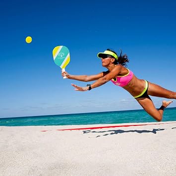 Set Pickleball Pro® | 2 Wooden Rackets + 3 Balls | Official Pickle Ball Kit with Carry Bag Included | Beach, Outdoor, Sport Game | Adult Games | 100% Fun | OriginalCorner®
