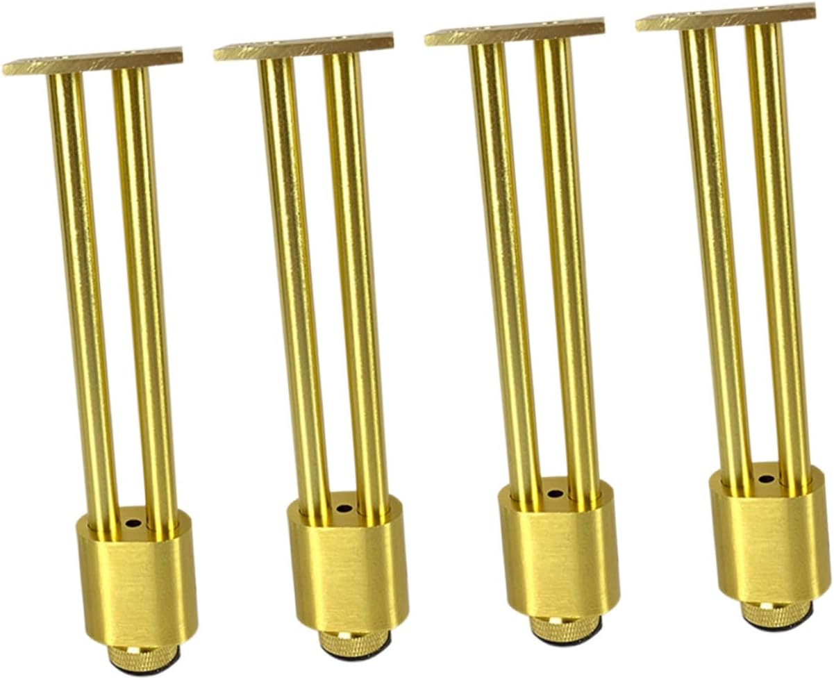 Zerodeko 4pcs Adjustable Metal Furniture Legs Cabinet Feet Aluminum Alloy Support for Bathroom Vanity Tv Stand, Heavy Duty 10cm Leveling Feet for Cupboard and Cabinet Accessories