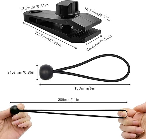 Miniatura 9 de Clips de lona grandes de alta resistencia, 12 abrazaderas de lona, tornillos de pulgar, clips de sujeción para tienda de campaña con 12 cuerdas