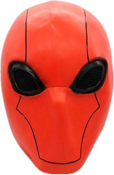 Amazon Com Mascara Roja Deluxe Full Face Mask Adulto Halloween Cosplay Traje Accesorio Clothing