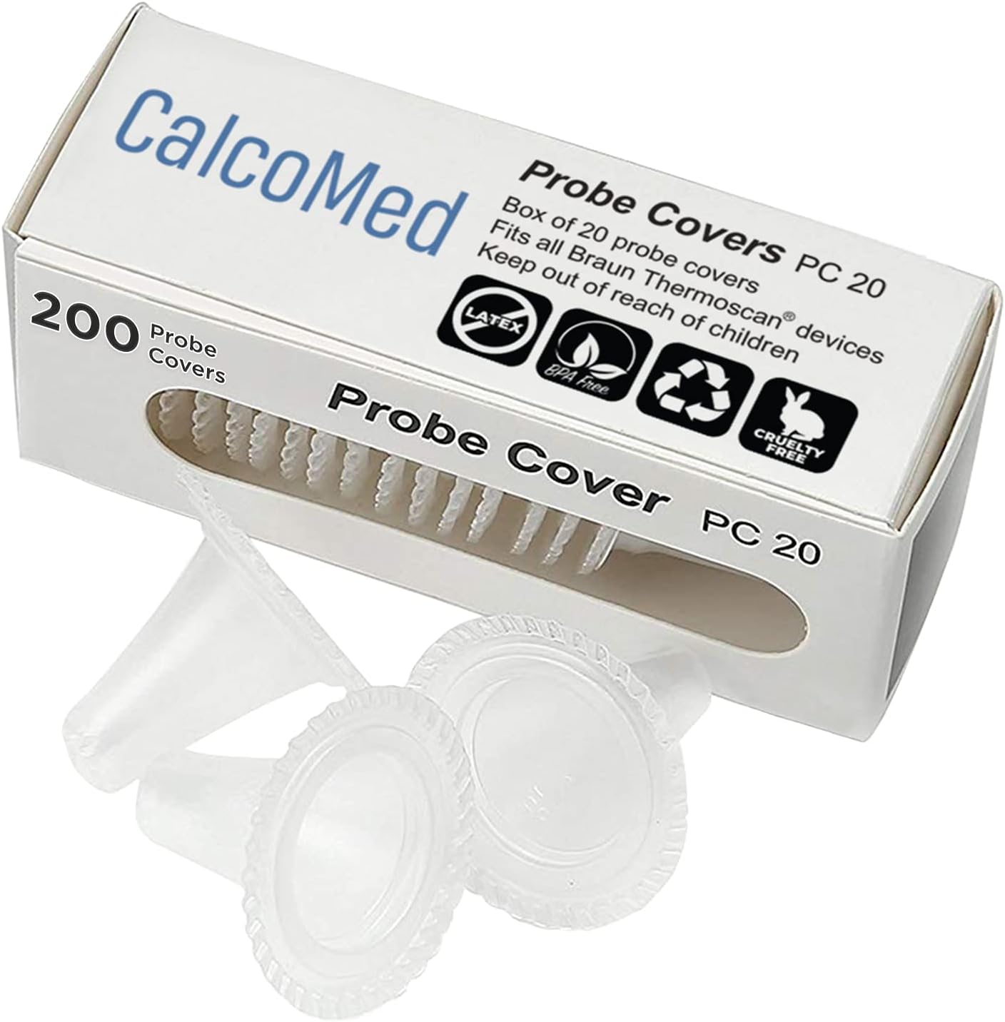 200x Ear Thermometer Probe Covers/Refill Caps/Lens Filters for All Models and Other Types of Digital Thermometers/Pack of 200 Pieces