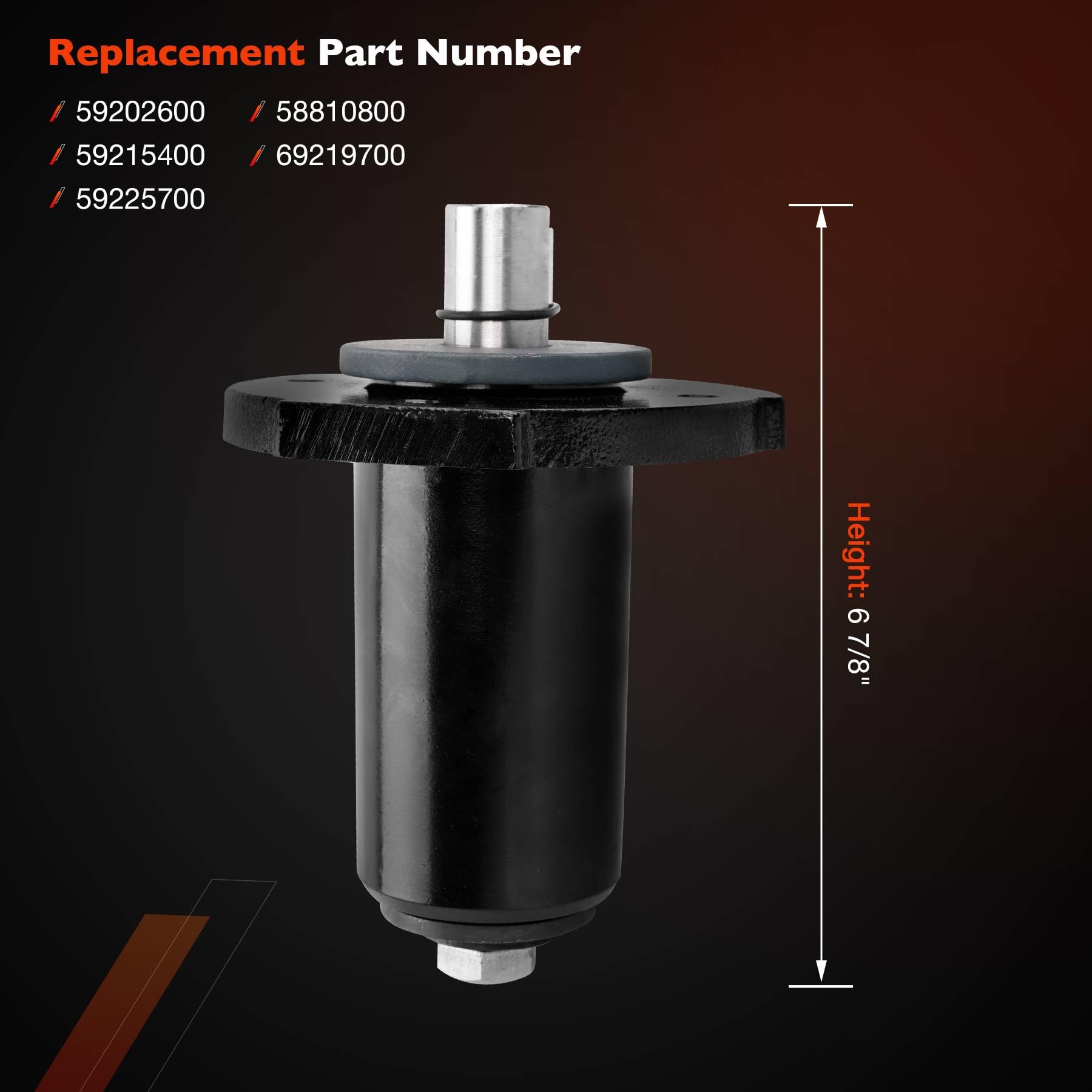 ATRACYPART Paquete de 3 husillos de cubierta de cortacésped 59202600 compatibles con Ariens Gravely Pro Master Stance Turn reemplaza # 59215400 59225700 69219700