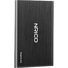 NRICO Ultra Slim 500GB Portable External Hard Drive USB3.0 HDD Storage | Compatible for PC, Desktop, Laptop,Mac,PS4, Xbox one(BLACK, 500,GB) large capacity external storage,Plug and Play