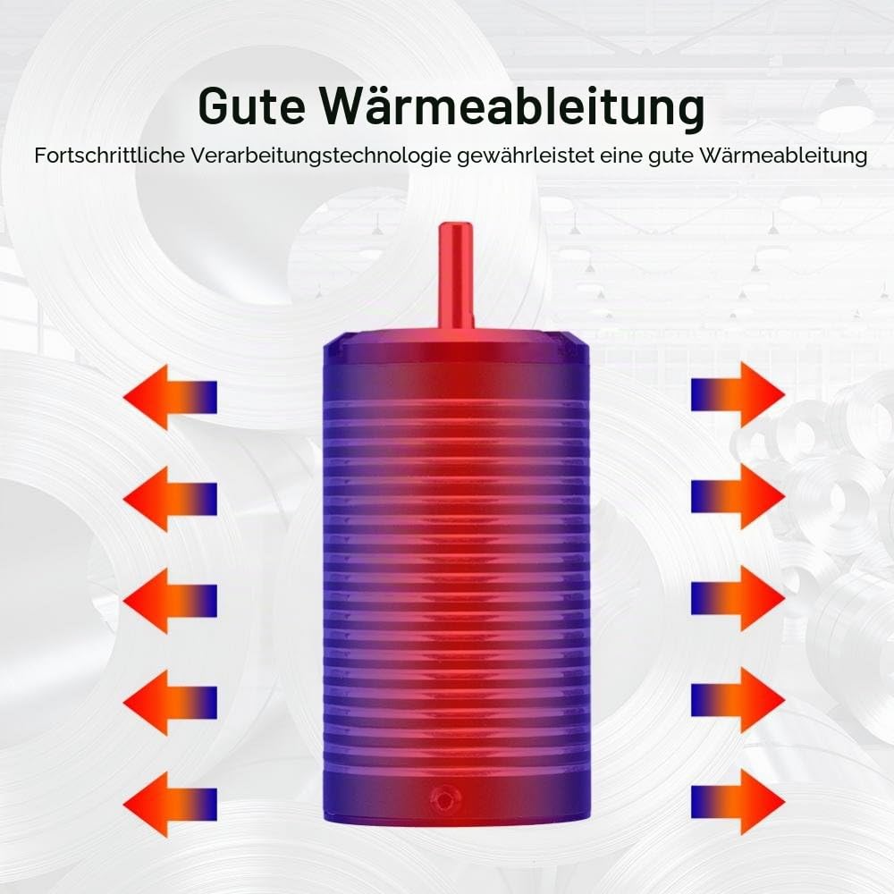 RC Brushless Motor, High Performance 4 Pole 4500KV Efficient Durable Motor for Off-Road Racing 1/8 1/10 1/12 Scale Models Enthusiasts