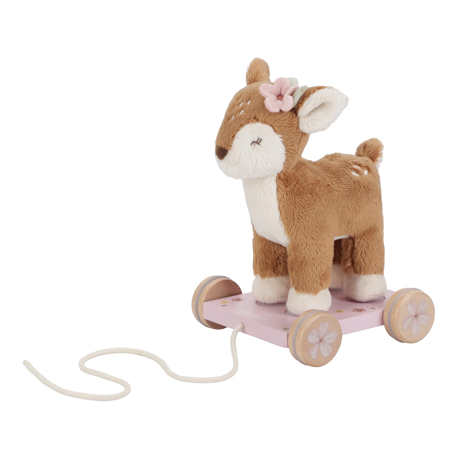 Little Dutch Zwierzę do ciągnięcia ze zdejmowanym pluszakiem jeleń - Fairy Garden