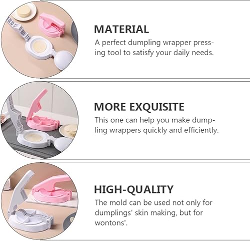 Miniatura 2 de Hemoton 2pcs Dumpling Wrapper Dumplings Wrapper Masa Pelmeni China Dumpling Press Dumplings Moldes roti Prensa Tortilla Prensa Dumpling Press Moldes