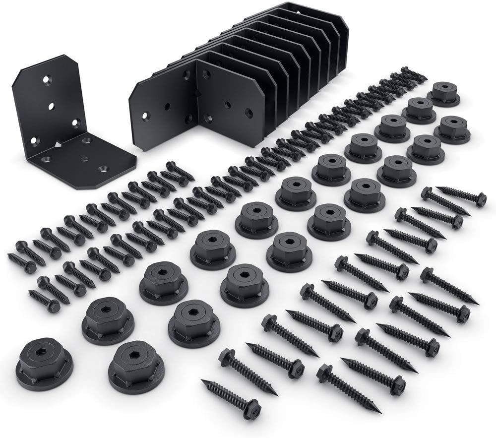 51718 Ironwood 4-inch Rafter Clips, (10 per Pack), Black