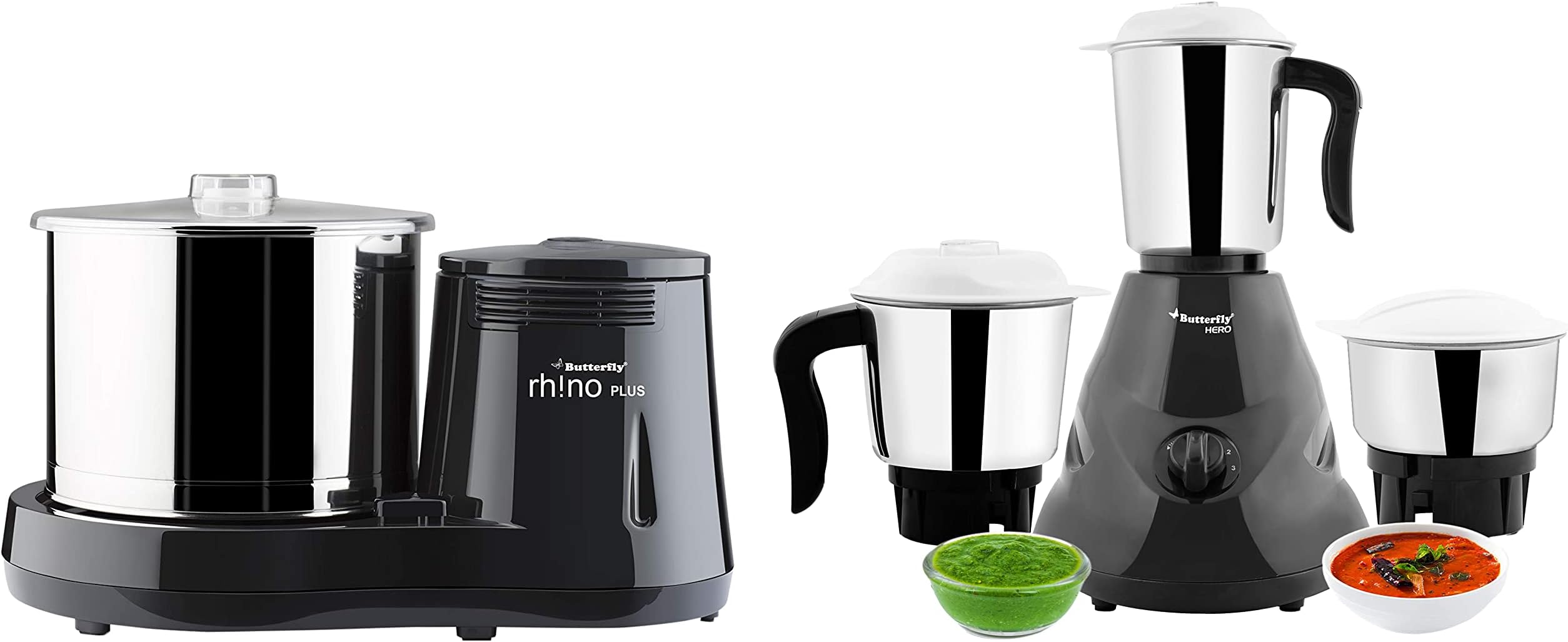 Butterfly 500W Mixer Grinder & Wet Grinder