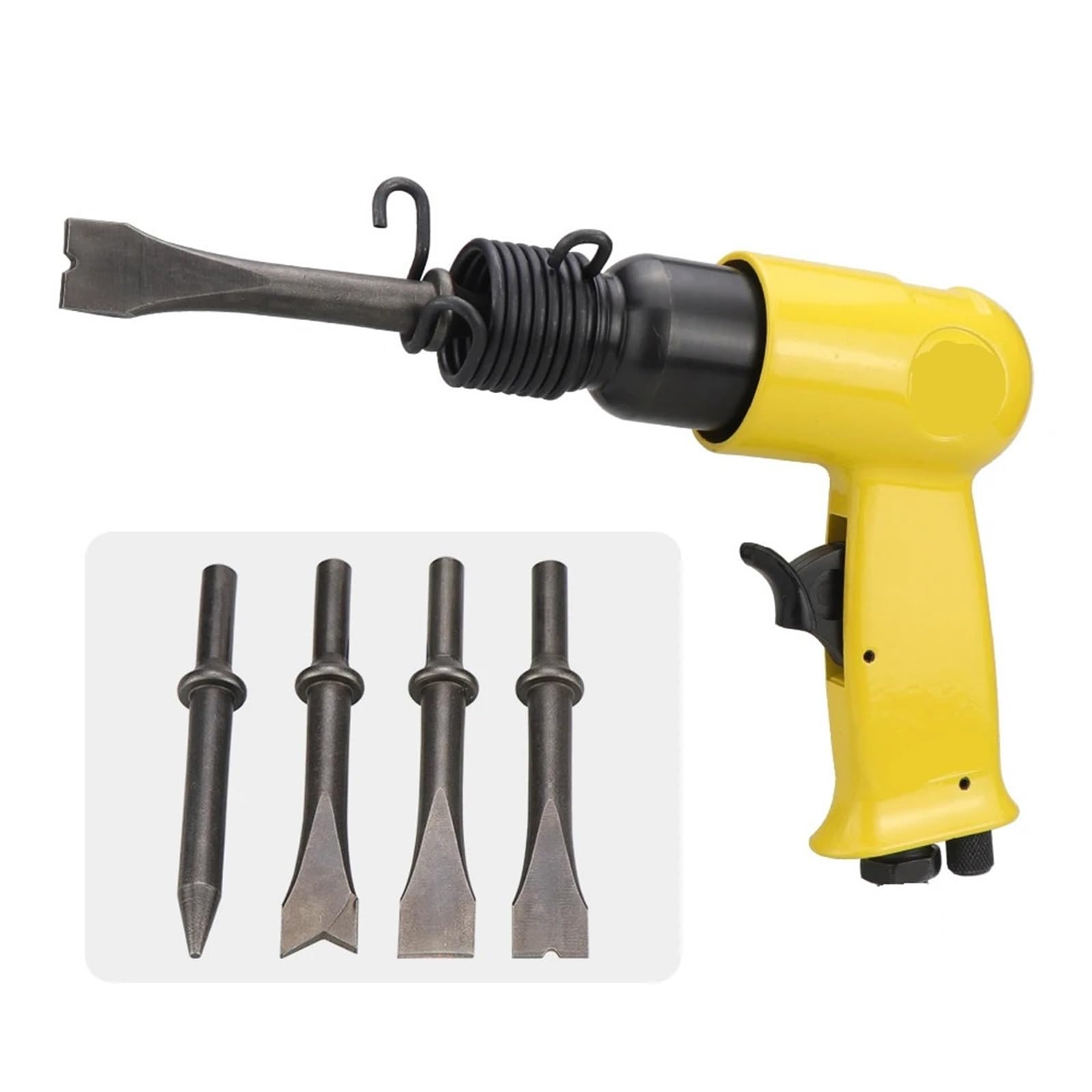 Druckluftwerkzeuge, Lufthammer Handheld Schaufeln Kleine Rostlöser Pneumatische Werkzeuge Mit 4 Meißel Set