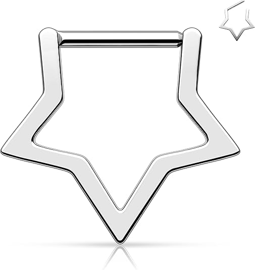 Melighting Teardrop CZ Septum Clicker 16G Conch Hoop Kerst Helix Oorbel