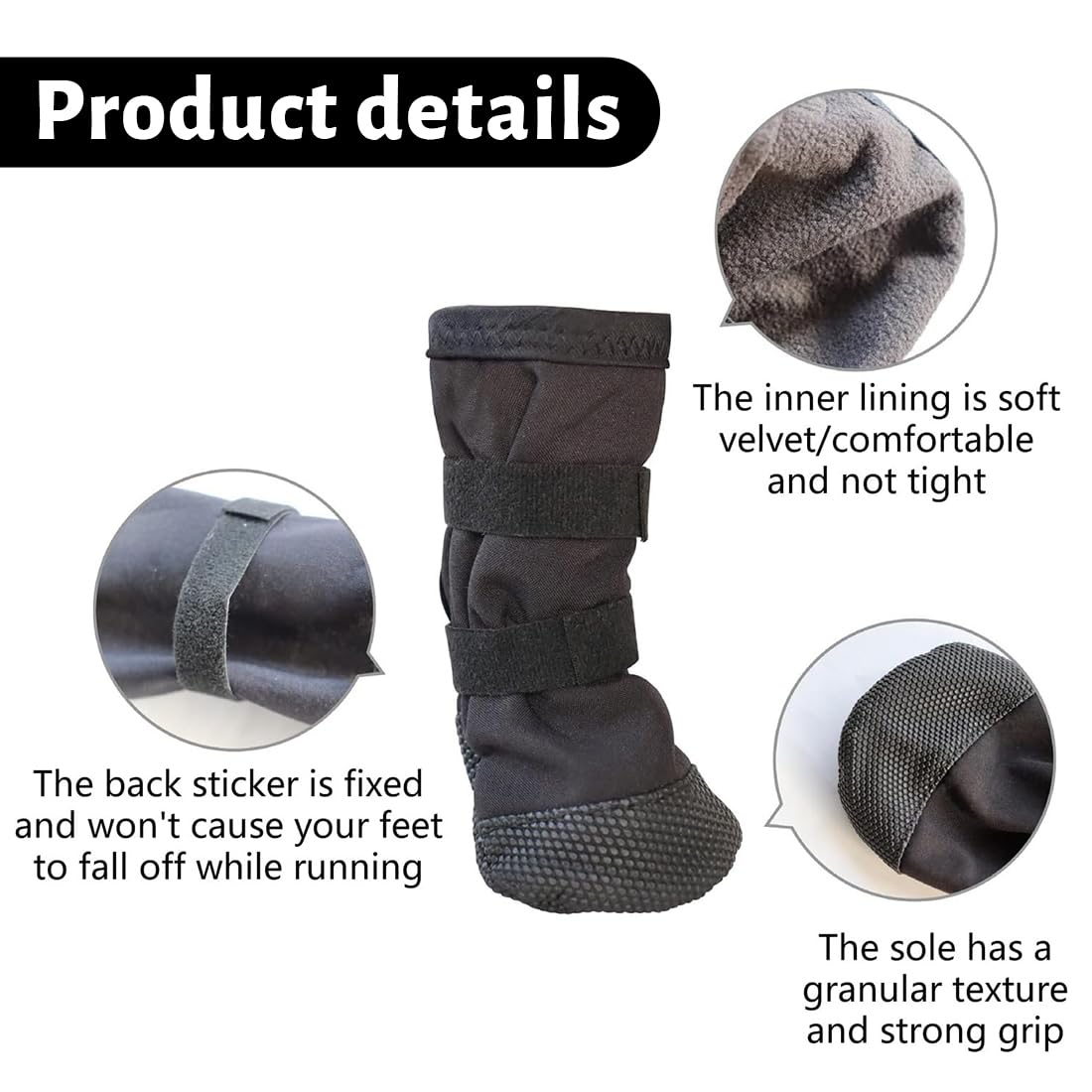 Chaussettes taille M pour pattes de chien, pour récupération post-op, empêchent léchage, imperméables antidérapantes, anti-fuite, chausson chien, chaussure chien