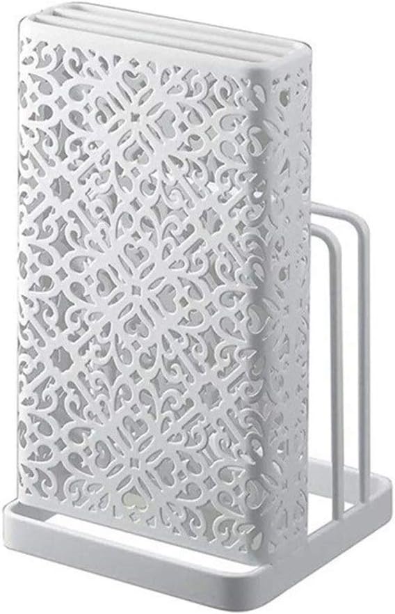 Iron Holder - Kitchen Holder Household Multifunction Board Storage Rack Tool Holder Hollow White