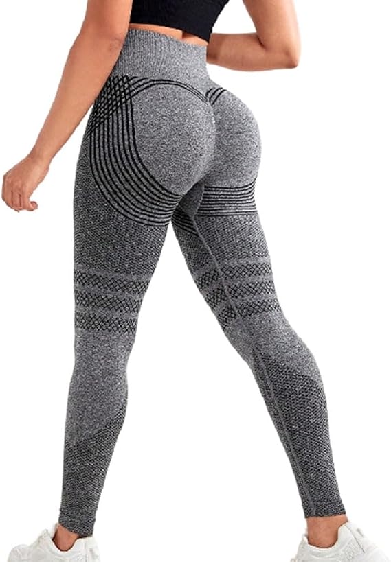 Kobilee Leggins Sportivi Donna Push Up con Tasca - Pantaloni Yoga Elasticizzati Fitness Vita Alta - Palestra Cotone Senza Cuciture Anticellulite Colorati