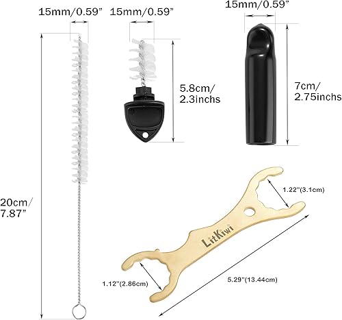 Miniatura 9 de Llave de cerveza para el hogar, con 6 tapones de cerveza, 6 tapas sanitarias para grifos de goma y 2 cepillos de limpieza largos para la mayoría de