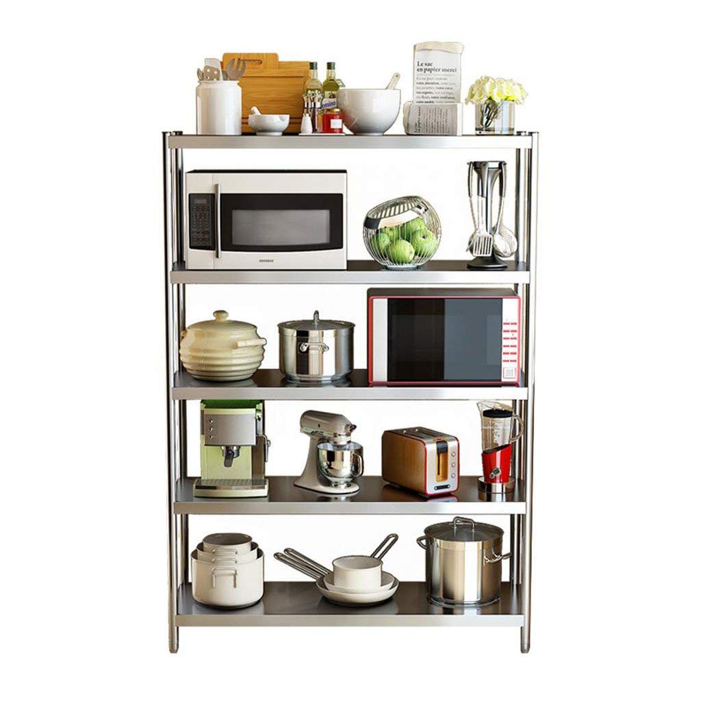 DFGHNBVC Spice Rack Freestanding Spice Racks Kitchen Rack Stainless Steel Multi-Layer Rack Kitchen Storage Rack Storage Rack 4-Layer,S S