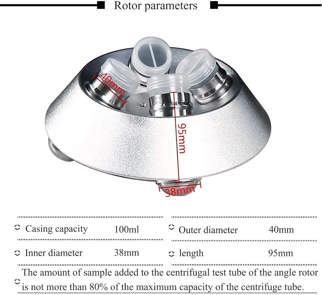 Smart Desktop Centrifuge, Professional PRP Laboratory and Clinical Centrifuge, 0-4000Rpm Extractor Lab Machine Suitable for Medical PRP Laboratory Cosmetic,100ml*4