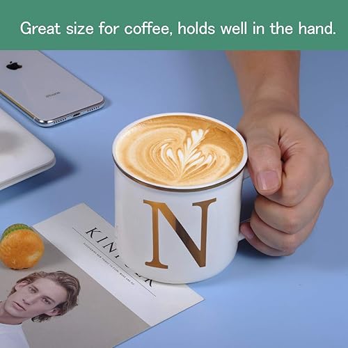 Miniatura 6 de Taza de cerámica, con inicial