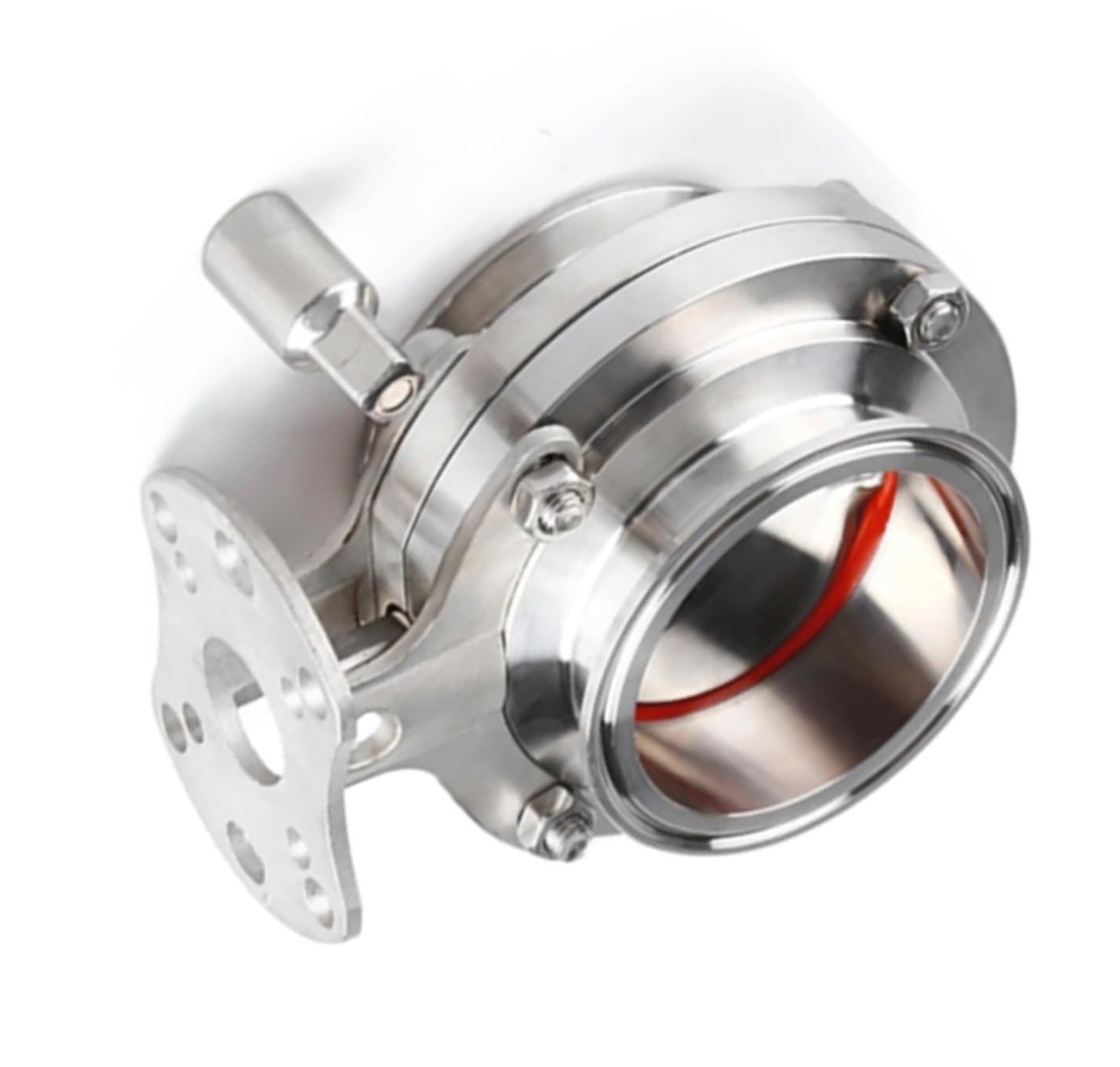 3/4in Stainless Steel 304 Sanitary Valve with Tri Clamp - Food Grade Silicone Sealing, OD 50.5mm