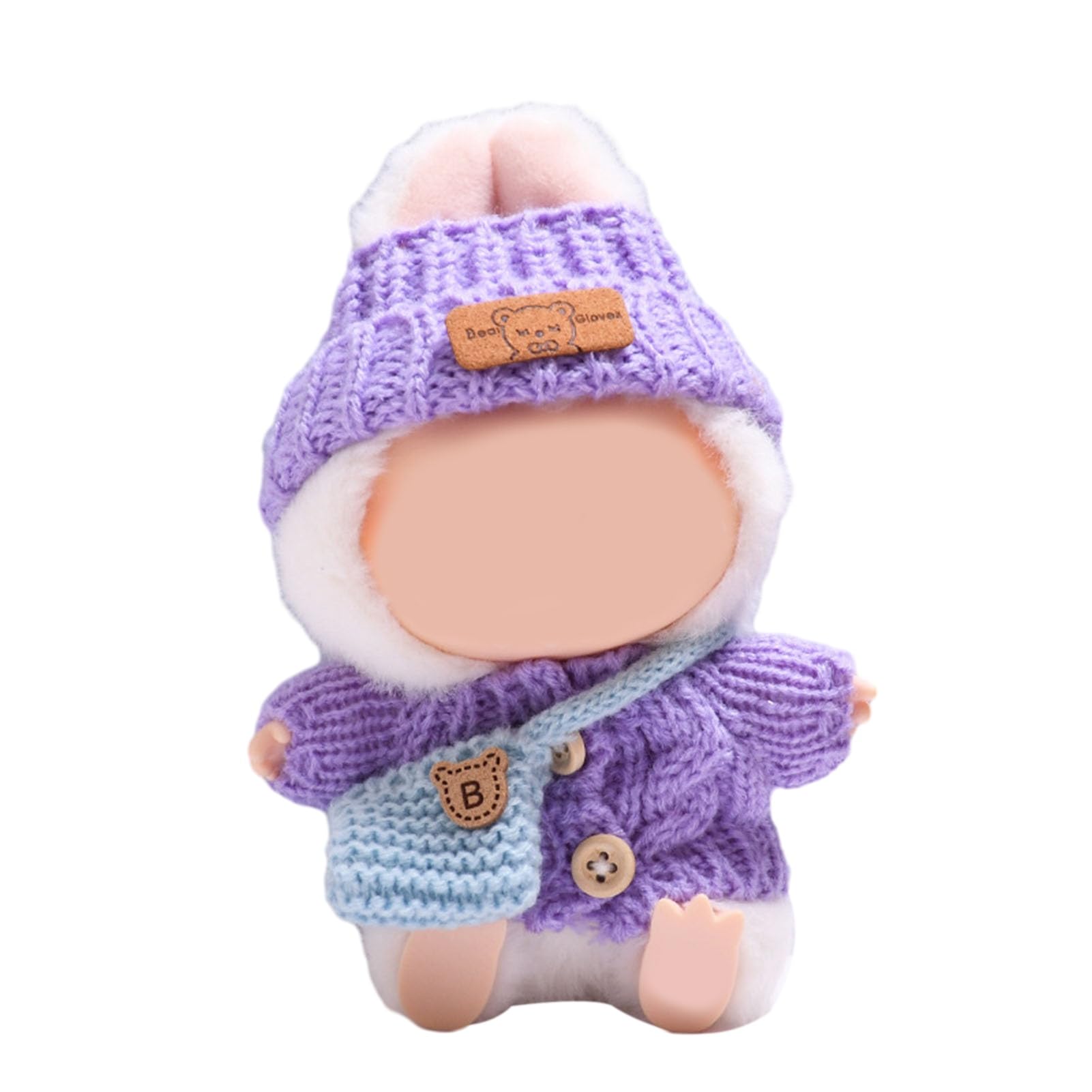 matumou Clothes Cute Sweater Hat Set for 17cm Dolls Clothing Replacement Outfits for Theme Parties And Photo Shoots