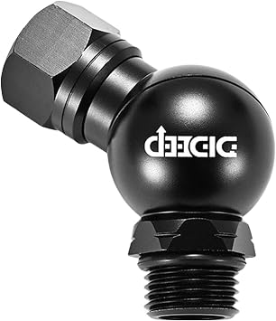 360 Degree Swivel Low Pressure Hose Adapter, 6061 Aluminum, for 2nd Stage Scuba Diving Regulator