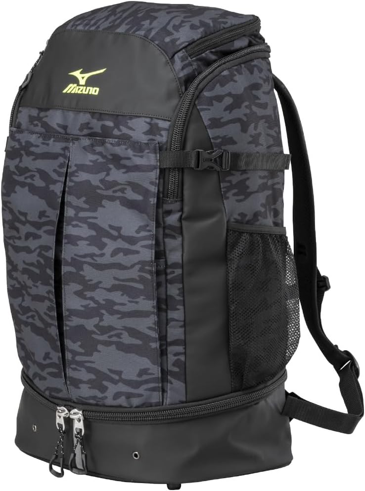 MIZUNO(ミズノ) Men's Backpacks, Black camo