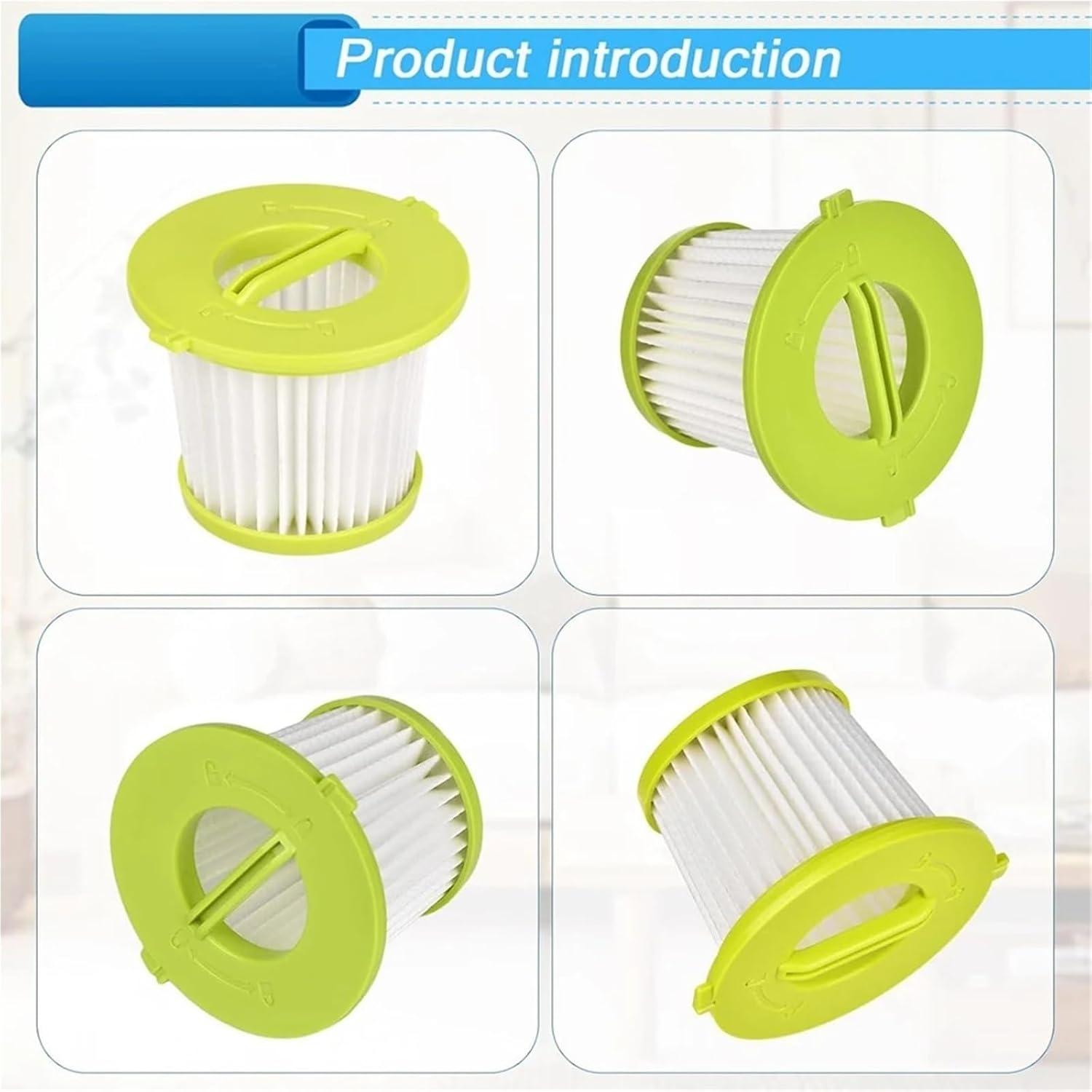Compatible 6-Pack PCL700 Replacement Filters for ONE+ 18V PCL704 PCL705 A32F05N A32HF00 Handheld Vacuums