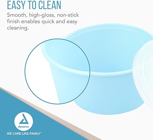 Miniatura 6 de Dynarex Taza y tapa de plástico para dentaduras postizas, almacenamiento duradero e higiénico, evita pérdidas o daños, sin DEHP o látex de goma