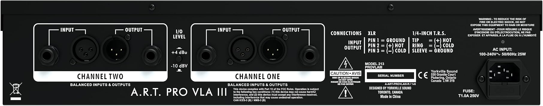 ART Pro VLA III Multivoice Compressor