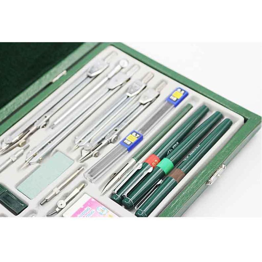 Zirkel-Set, 30-teiliges Zirkel-Set, Mathematik- und Geometrie-Werkzeug-Set mit Minen-Nachfüll-Winkelmesser, multifunktional für Schule, Zuhause und Büro, Werkzeuge, Zirkel-Sets