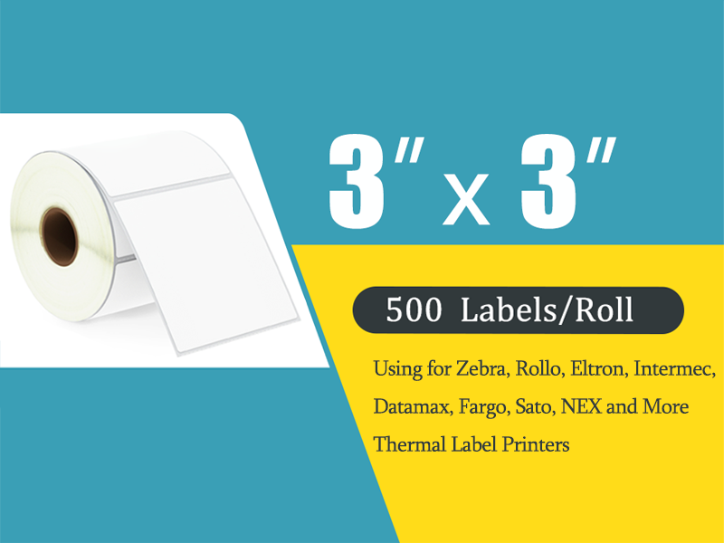 3 Rollen Premium Thermoetiketten 4x6 Zoll (100x150mm) – 500 Stück Pro Rolle, Für Zebra-Drucker (UK)
