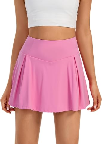 Blaosn Womens Tennis Golf Skirt Mini Pleated Athletic Skirts with Pockets Shorts Underneath Cute Clothes Summer Outfits