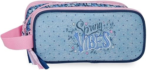 Movom Spring Vibes Estuche Triple Marino 22x10x9 cm Poliéster 1,98L